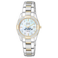 Citizen Eco-Drive Women's Two-Tone Bracelet Watch W/ 28 Diamonds by Pedre
